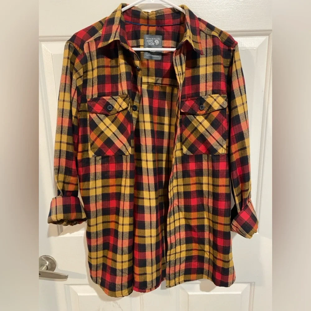 Mountain Hard Wear plaid flannel button-down long sleeve shirt - Picture 2 of 5